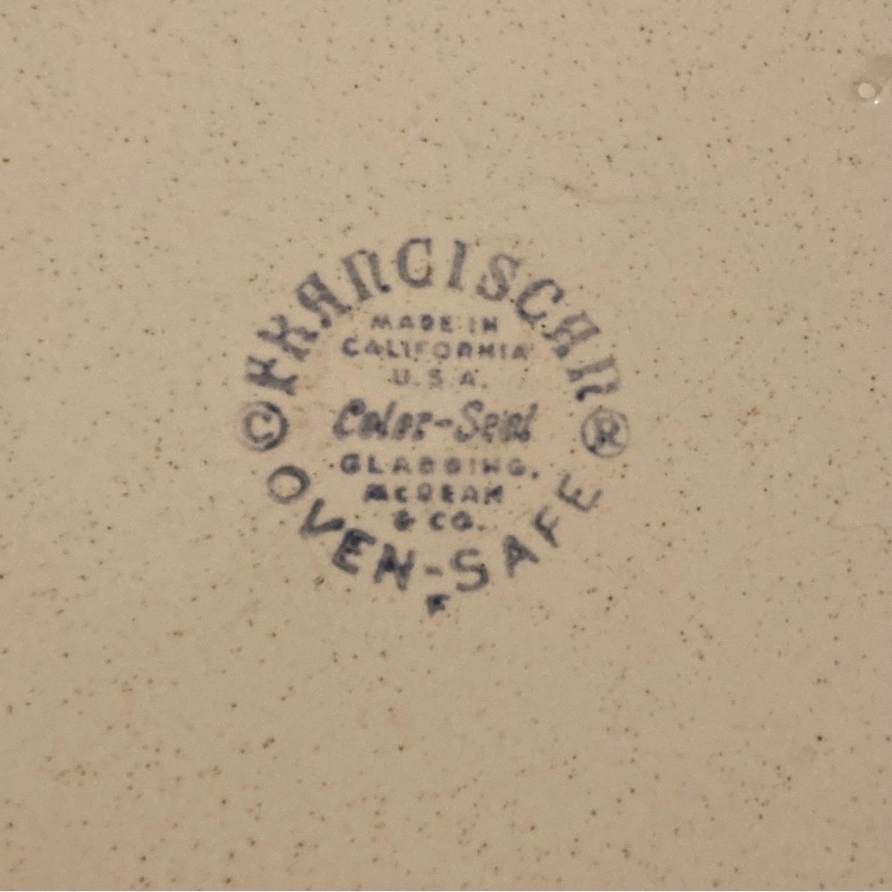 2 Franciscan Starburst Mid-Century Modern Dinner Plates - Picture 6 of 7